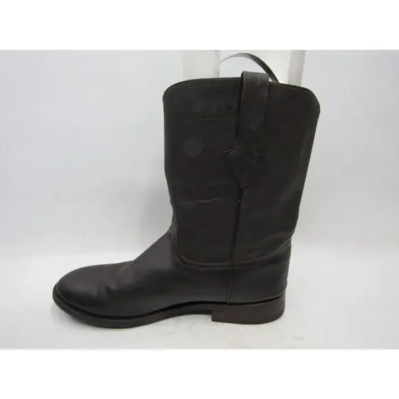Resistol Ranch Mens Size 12 EE Brown Leather Roper Cowboy Western Boots